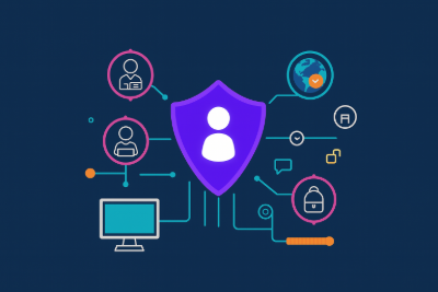 Overview of ITIL 4 Foundation preparation with notes and laptop